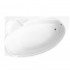 Besco Finezja Nova wanna asymetryczna 140x95 cm biała