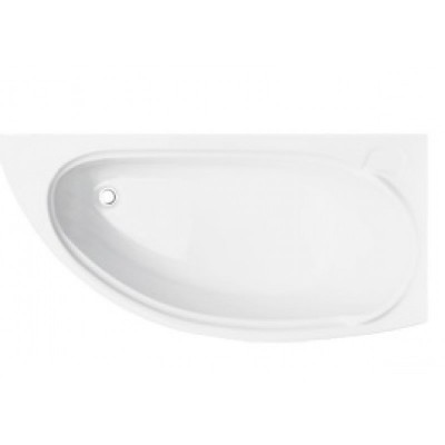 Besco Mini wanna asymetryczna 150x70 cm prawa biała