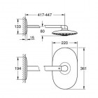 Grohe Rainshower 360 deszczownica owalna 26254000