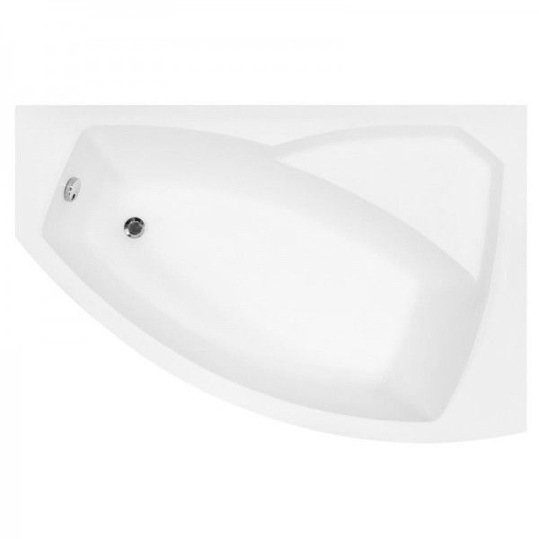 Besco Rima wanna asymetryczna 150x95 cm prawa biała