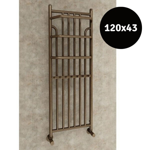 Imers Minas grzejnik łazienkowy 120x43 cm czarny połysk 0432/CZP