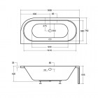 Besco Avita wanna asymetryczna 160x75 cm lewa biała