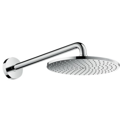 Hansgrohe Raindance S PowderRain deszczownica okrągła 24 cm z ramieniem ściennym chrom 27607000