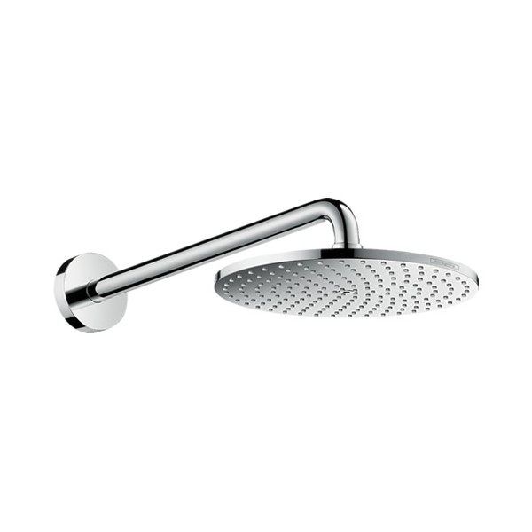 Hansgrohe Raindance S PowderRain deszczownica okrągła 24 cm z ramieniem ściennym chrom 27607000