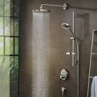 Hansgrohe Raindance S PowderRain deszczownica okrągła 24 cm z ramieniem ściennym chrom 27607000