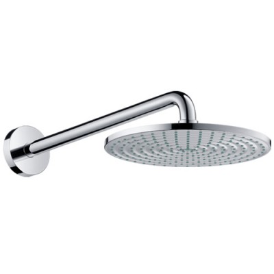 Hansgrohe Raindance S EcoSmart deszczownica okrągła 24 cm z remieniem ściennycm chrom 27461000