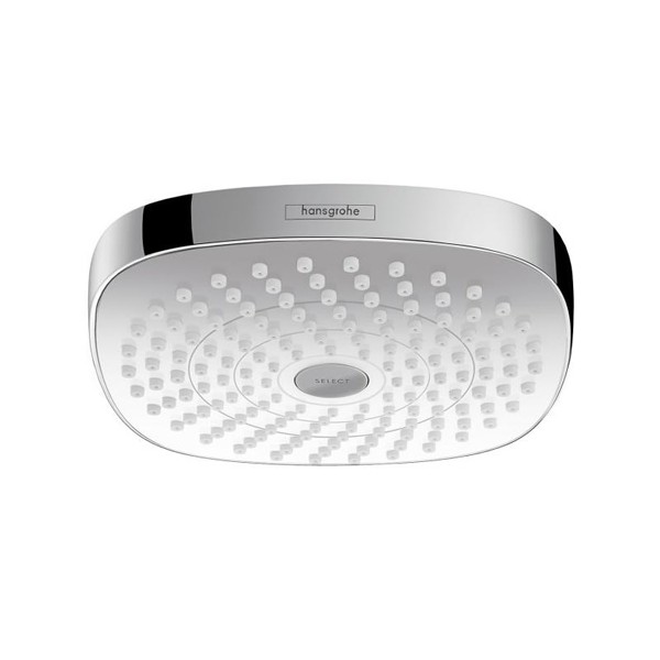 Hansgrohe Croma Select E EcoSmart deszczownica kwadratowa 18x18 cm chrom/biały 26528400