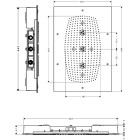 Hansgrohe Raindance Rainmaker deszczownica prostokątna 68x46 cm chrom 28417000
