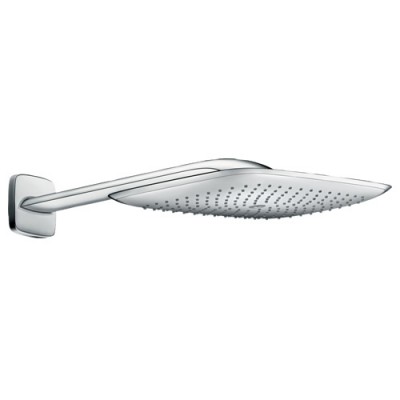 Hansgrohe Pura Vida deszczownica prostokątna 39x26 cm z ramieniem ściennym chrom 27437000