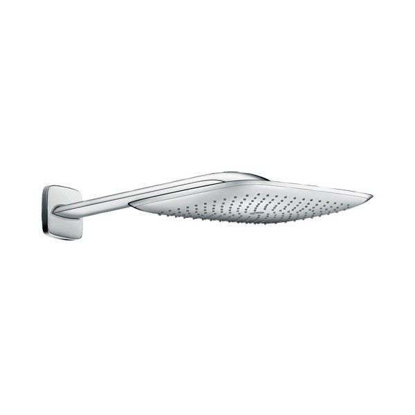 Hansgrohe Pura Vida deszczownica prostokątna 39x26 cm z ramieniem ściennym chrom 27437000