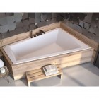 Besco Intima Duo Slim wanna asymetryczna 170x125 cm lewa biała