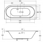 Besco Avita Slim wanna asymetryczna 160x75 cm lewa biała