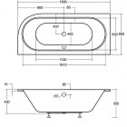 Besco Avita Slim wanna asymetryczna 180x80 cm lewa biała