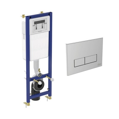 Ideal Standard stelaż podtynkowy z przyciskiem chrom W370567+W3708AA