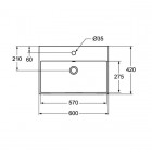 Ideal Standard Strada umywalka 60x42 cm z otworem na baterię K077801