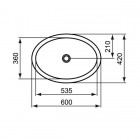 Ideal Standard Strada umywalka nablatowa 60 cm K078401