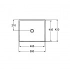 Ideal Standard Strada umywalka 50x42 cm bez otworu na baterię K077601