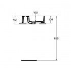 Ideal Standard Strada umywalka nablatowa 60x42 cm z otworem na baterię K078101