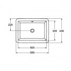 Ideal Standard Strada umywalka wpuszczana w blat 59,5x43,5 bez otworu K078001