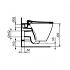 Ideal Standard Strada II miska wisząca Aquablade T299701