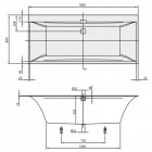 Villeroy&Boch Squaro Edge wanna prostokątna 180x80 cm UBQ180SQE2DV01