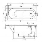 Villeroy&Boch Oberon wanna prostokątna 170x75 cm UBQ170OBE2V01