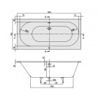 Villeroy&Boch Oberon Duo wanna prostokątna 190x90 cm UBQ199OBE2V01