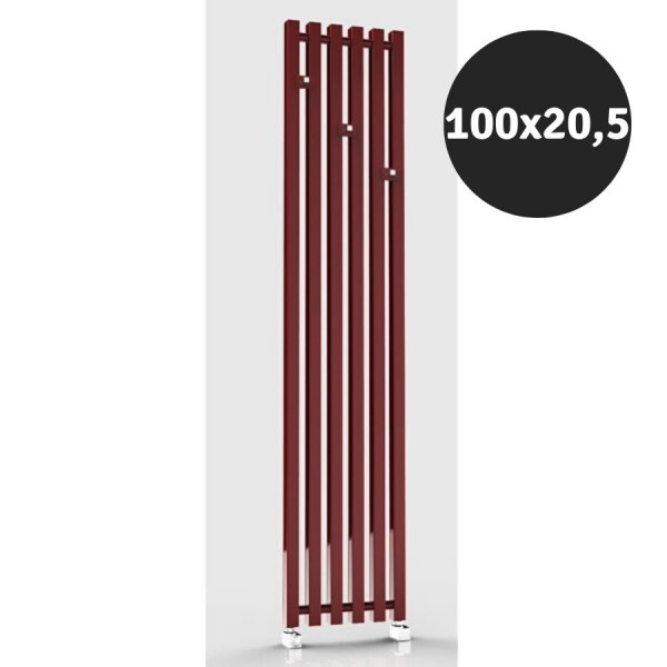 Imers Deco grzejnik łazienkowy 100x20,5 cm czarny połysk 2312/CZP