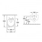 Villeroy&Boch Avento Combi Pack miska wisząca bezrantowa z deską 5656HR01