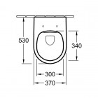 Villeroy&Boch Avento Combi Pack miska wisząca z powłoką i deską 5656RSR1