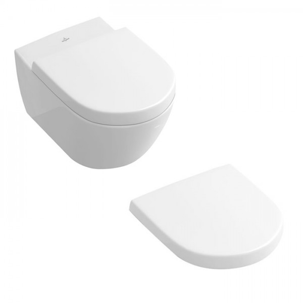 Villeroy&Boch Subway 2.0 miska wisząca bezrantowa z deską 5614R001