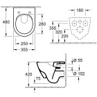 Villeroy&Boch Subway 2.0 miska wisząca bezrantowa 5606R001 z deską 9M69S101