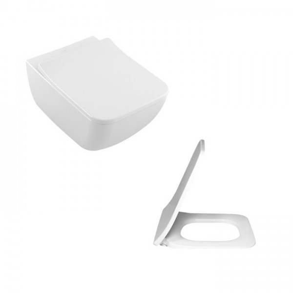 Villeroy&Boch Venticello miska wisząca bezrantowa z deską 4611RS01