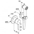 Kludi Bozz zestaw higieniczny - komplet 389980576