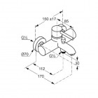 Kludi Bozz bateria wannowa