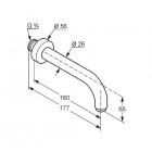 Kludi Bozz wylewka wannowa