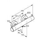 Kludi Bozz bateria prysznicowa z termostatem