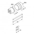 Kludi przedłużka do elementu podtynkowego 766610000