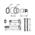 Kludi przedłużka do baterii termostatycznych 757300500