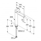 Kludi Zenta SL bateria umywalkowa wysoka 482560565