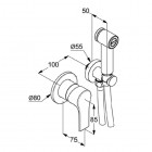 Kludi Zenta SL zestaw higieniczny - komplet 489980565