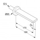 Kludi Zenta SL wylewka wannowa 4860005