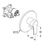 Kludi Zenta SL bateria wannowo-natryskowa podtynkowa 486500565