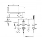 Kludi Zenta SL bateria wannowa 484240565