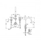 Kludi Nova Fonte Classic bateria umywalkowa 201430520