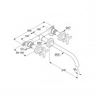 Kludi Nova Fonte Classic bateria umywalkowa podtynkowa 201460520