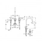 Kludi Nova Fonte Deco bateria umywalkowa 201430539