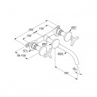 Kludi Nova Fonte Deco bateria umywalkowa podtynkowa 201440539