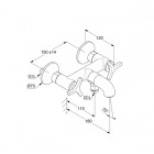 Kludi Nova Fonte Deco bateria wannowa 205400539