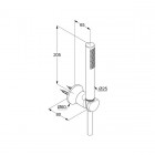 Kludi Nova Fonte Deco zestaw wannowo-prysznicowy 2085005-35